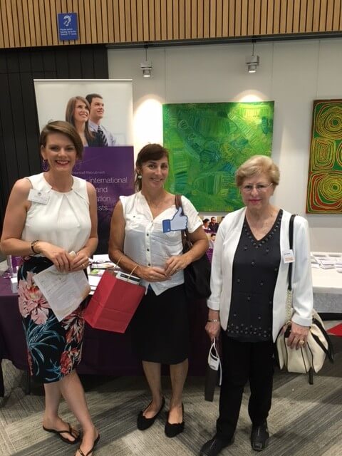 Interstaff team posing at their 2016 Skilled Migrants Professionals Seminar stall