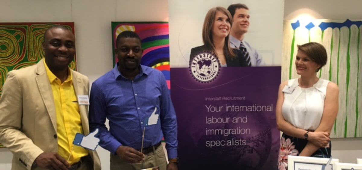 Interstaff stall at the 2016 Skilled Migrants Professionals Seminar