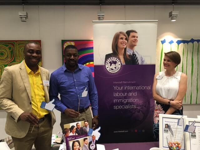Interstaff stall at the 2016 Skilled Migrants Professionals Seminar