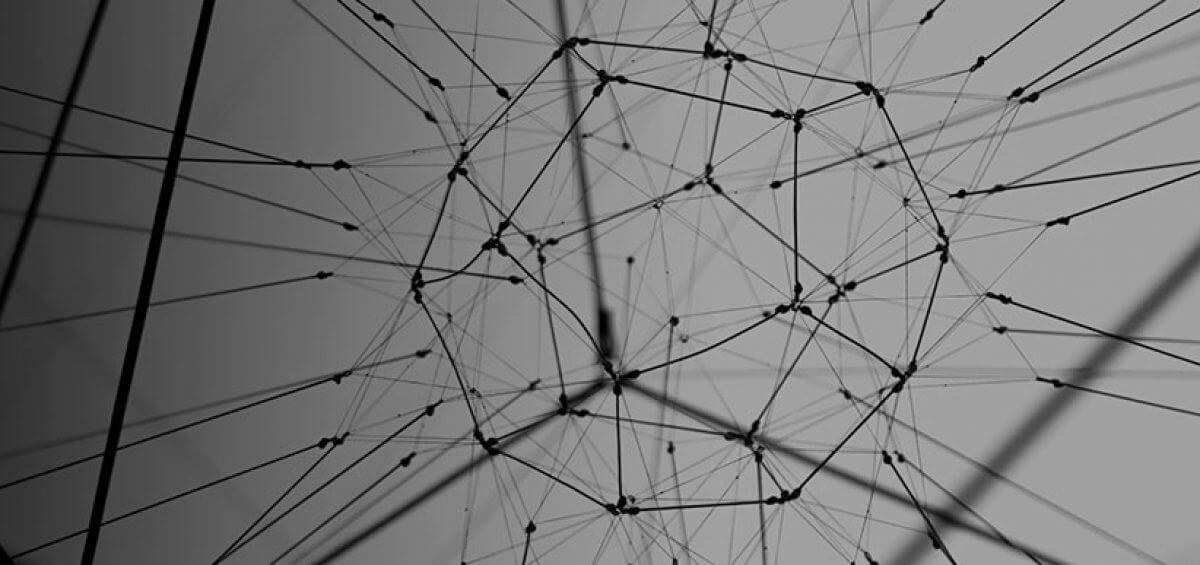 Web of connecting supporting lines