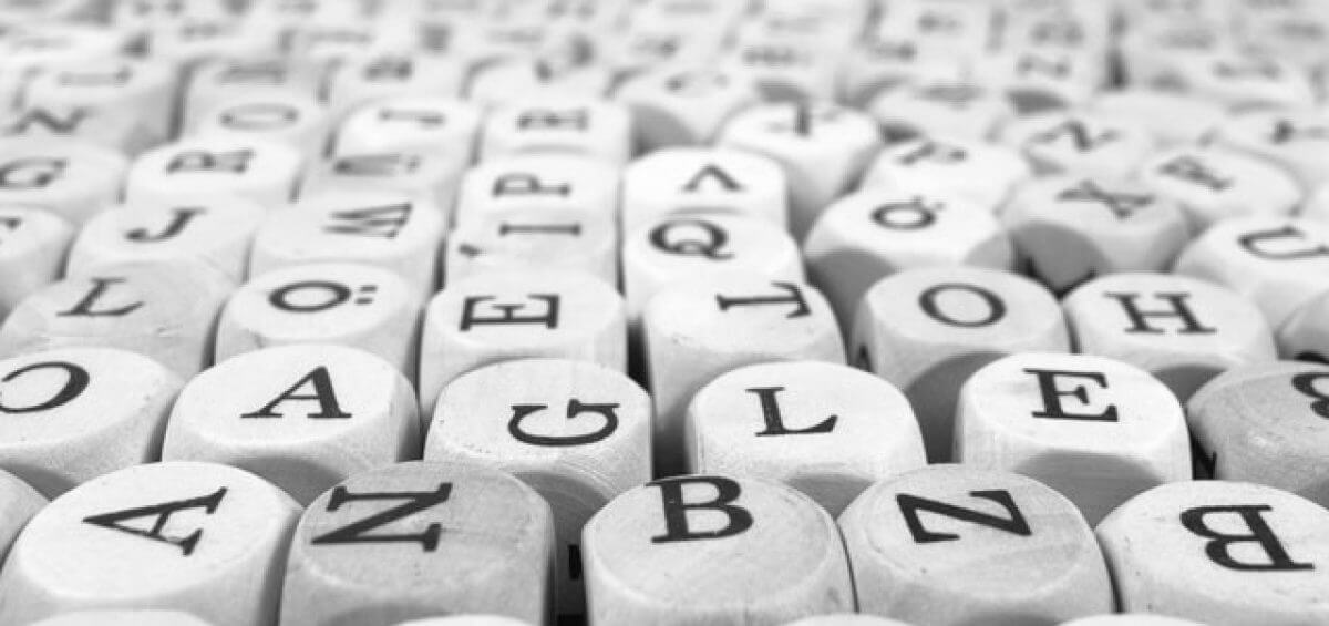 Scrabble letter blocks