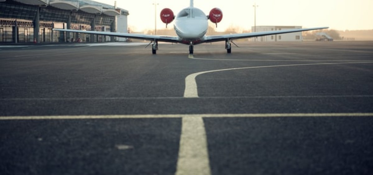 Airplane on runway for travel exemptions in Australia due to COVID-19